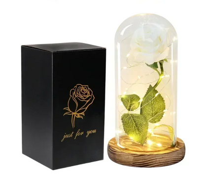 Rose artificielle lumineuse