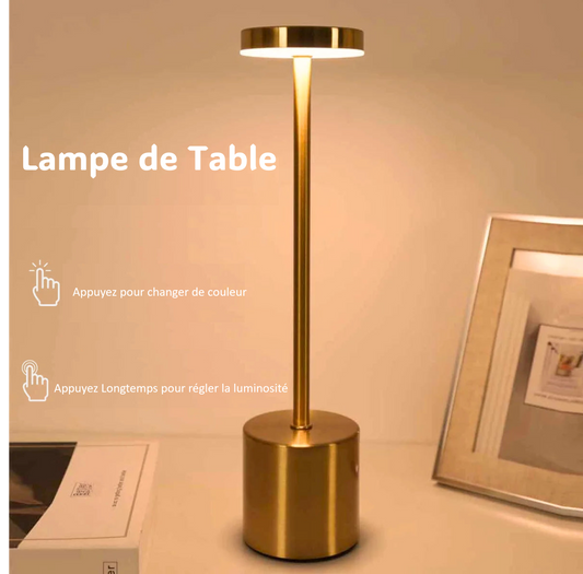 Lampe de table tactile - Rechargeable