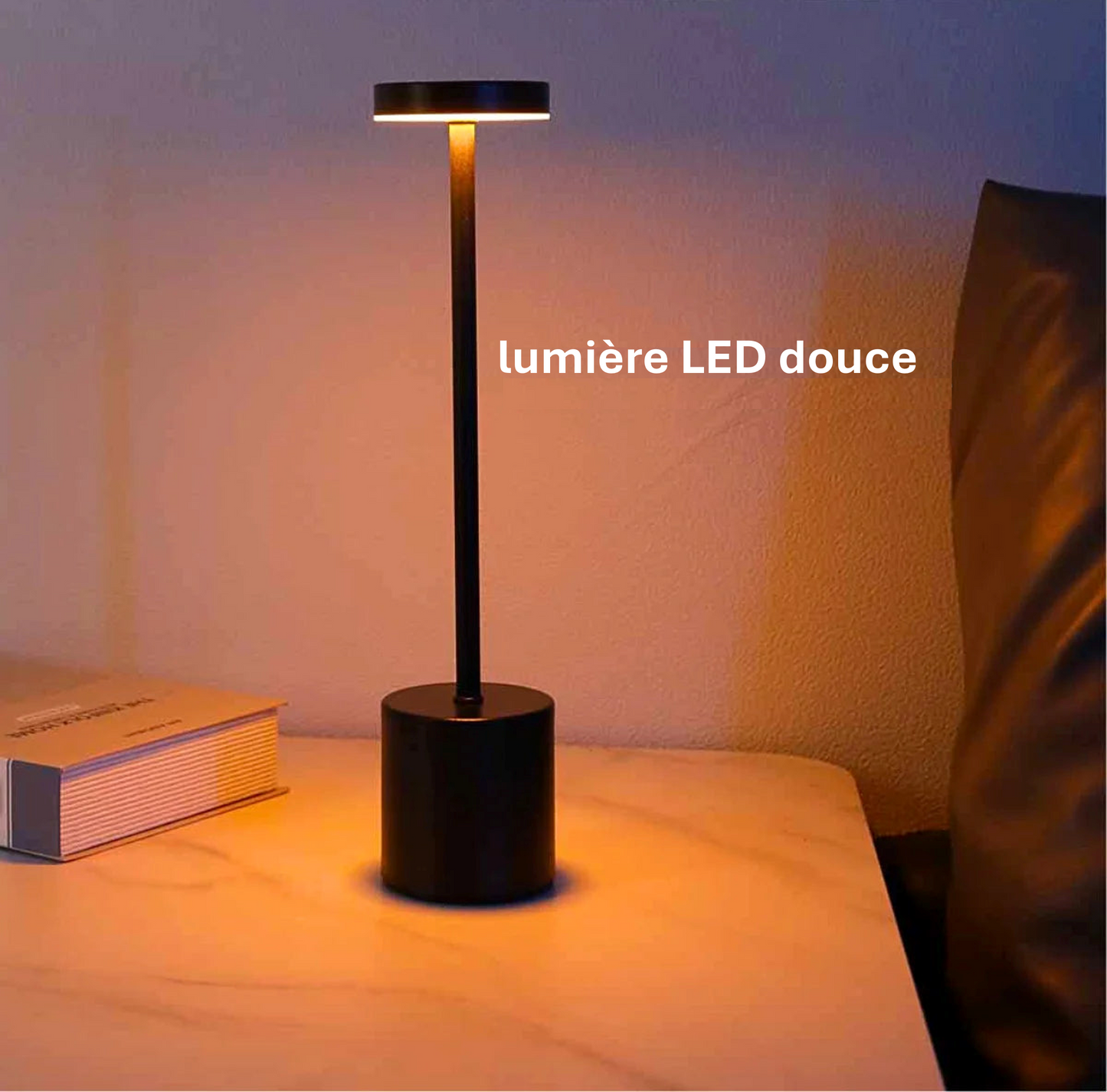 Lampe de table tactile - Rechargeable